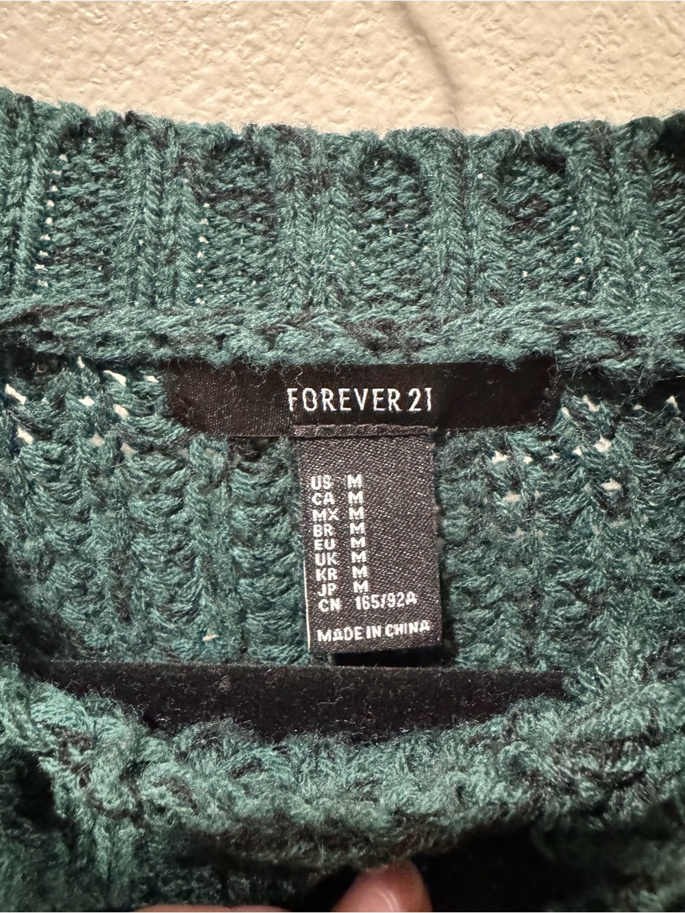 Forever 21 Green Crop Knit Sweater - Picture 5 of 5